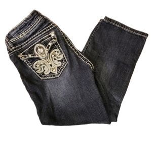 LA Idol Jeweled Capri Pants Sz 3‎
